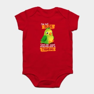 Rude parrot Baby Bodysuit